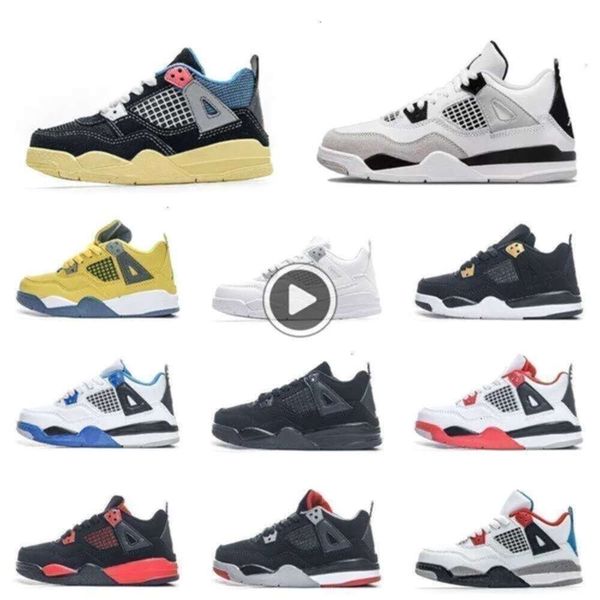 Jumpman 4s Baby Military Black Basketball Shoes Kids Union Fire Boy Girl Black Cat All White Pink University Blue Baby Thunder Infrared Sneakers H5f, Beige
Jumpman 4s Baby Military Black Basketball Shoes Kids Union Fire Boy Girl Black Cat All White Pink University Blue Baby Thunder Infrared Sneakers H5f, Beige