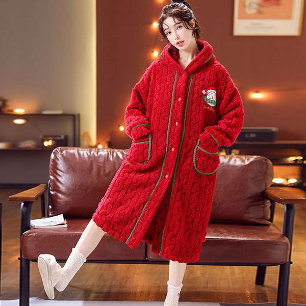 2024New Pajamas Womens Autumn and Winter Couple Pajamas Zipper Flannel Pajamas Thickened Warm Home Clothing Set, Red
2024New Pajamas Womens Autumn and Winter Couple Pajamas Zipper Flannel Pajamas Thickened Warm Home Clothing Set, Red