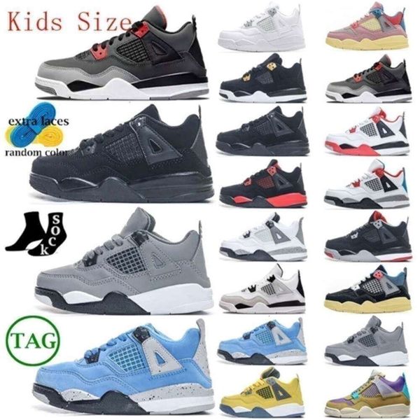 2023 Jumpman 4s Basketball Shoes Kids Children Midnight Navy Military Black Cat Thunder University Blue Sail Bred Pine Green Craft Sneakers Girls Boys, Beige
2023 Jumpman 4s Basketball Shoes Kids Children Midnight Navy Military Black Cat Thunder University Blue Sail Bred Pine Green Craft Sneakers Girls Boys, Beige