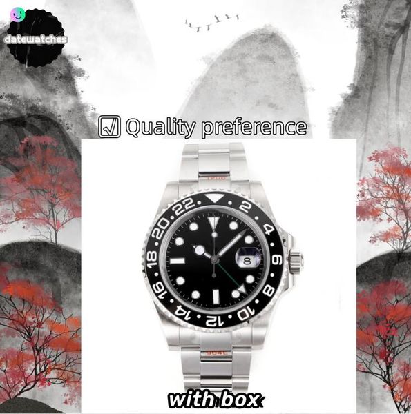 

AAAAA Luxury Men's Watch 2813 Mechanical Movement Ceramic dial 40mm 904L Stainless Steel Sapphire Luminous Montre de Luxe Bestseller, 14