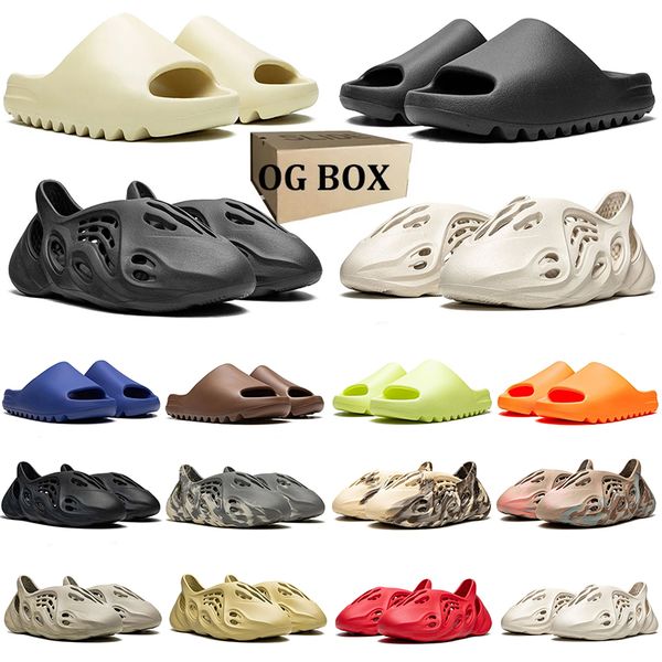 With box designer slippers men women slides Bone Black White Desert Sand Earth Brown Glow Green Moon Gray mens fashion sandals summer outdoor shoes 36-47
With box designer slippers men women slides Bone Black White Desert Sand Earth Brown Glow Green Moon Gray mens fashion sandals summer outdoor shoes 36-47