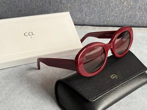 

2024 designer Sunglasses Retro cat's eye sunglasses for women CE's Arc de Triomphe oval French high street dsa