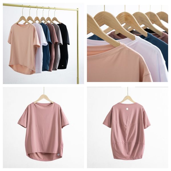 LU-1277 Women Summer Yoga T-shirt Cool Anti-suntan Short Sleeve Sports Tops Loose High Elastic Breathable Fitness T-shirt, Lightpink
LU-1277 Women Summer Yoga T-shirt Cool Anti-suntan Short Sleeve Sports Tops Loose High Elastic Breathable Fitness T-shirt, Lightpink