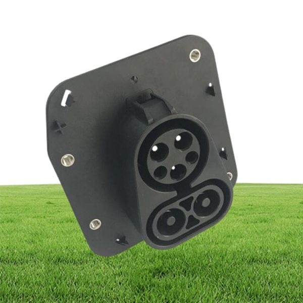 Combo 1 Vehicle inlet J1772 socket without Cable for installation in electric vehicles CCS 1 type 1 with DC AC input