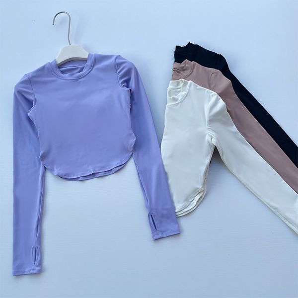 LU-1856 Women Yoga Long Sleeve Shirt Fashion Round Neck Slim-fit Pilates Top with Chest Pad Quick-drying Sports Fitness Shirt, Black
LU-1856 Women Yoga Long Sleeve Shirt Fashion Round Neck Slim-fit Pilates Top with Chest Pad Quick-drying Sports Fitness Shirt, Black