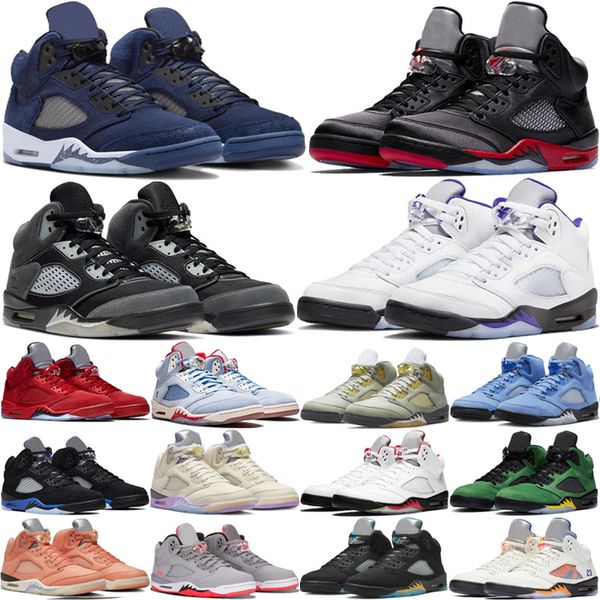 2024 Jumpman 5 Men Basketball Shoes 5s Dusk Midnight Navy Plaid Lucky Green Racer Blue Fire Red Black Red Suede Mens Trainers Sport Sneakers 40-46, 18
2024 Jumpman 5 Men Basketball Shoes 5s Dusk Midnight Navy Plaid Lucky Green Racer Blue Fire Red Black Red Suede Mens Trainers Sport Sneakers 40-46, 18