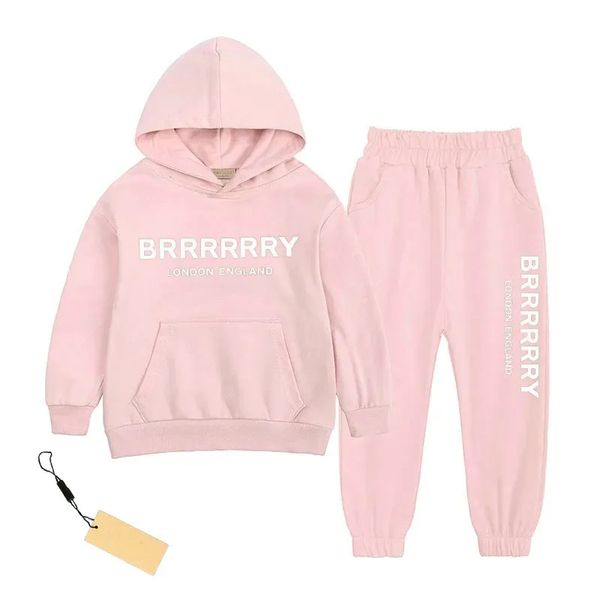 

Baby Clothes High Quality Children's Clothing Sets Boys Gril Kids Clothes Luxury Hoodie Designer Printing Sweater Pants Clothing Sets, Green
