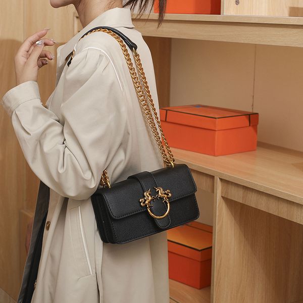 Outlet factory women shoulder bags 2 colors classic Joker solid color litchi chain bag daily Joker flip gold buckle handbag street trend leather backpack 5136#, Black
Outlet factory women shoulder bags 2 colors classic Joker solid color litchi chain bag daily Joker flip gold buckle handbag street trend leather backpack 5136#, Black