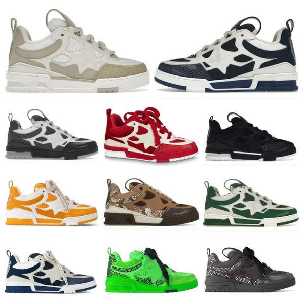 designer shoes skate sneaker calf trainer skate shoes Beige White Marine Black Red Green Grey Yellow Brown Multicolor Lace-up Snakeskin mens womens Casual Shoes, Red 2
designer shoes skate sneaker calf trainer skate shoes Beige White Marine Black Red Green Grey Yellow Brown Multicolor Lace-up Snakeskin mens womens Casual Shoes, Red 2