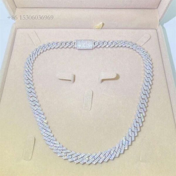 Master Rocks Jewelry 14Mm Sterling Sier Sparking Accept Custom Iced Out VVS Moissanite Cuban Link Chain
Master Rocks Jewelry 14Mm Sterling Sier Sparking Accept Custom Iced Out VVS Moissanite Cuban Link Chain