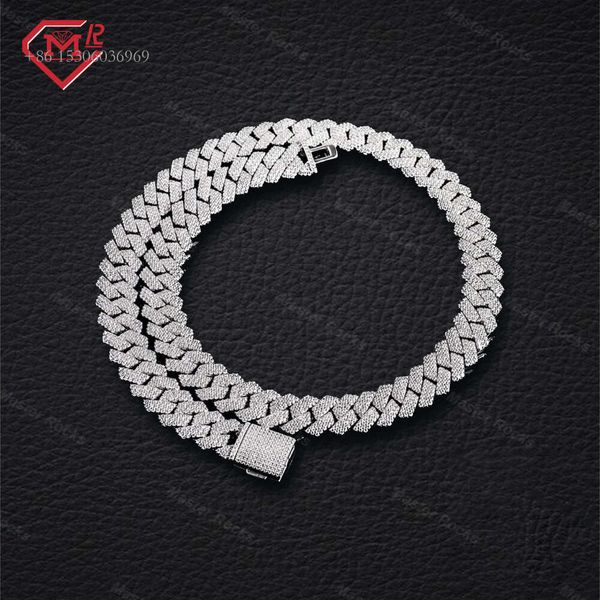 Hiphop 12Mm 3Rows Miami Sterling Sier Vvs Moissanite Diamond Iced Out Cuban Link Chain
Hiphop 12Mm 3Rows Miami Sterling Sier Vvs Moissanite Diamond Iced Out Cuban Link Chain