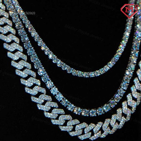 Hiphop 12Mm 2 Row Set Prong Setting Sier Iced Out Moissanite Cuban Link Chain
Hiphop 12Mm 2 Row Set Prong Setting Sier Iced Out Moissanite Cuban Link Chain