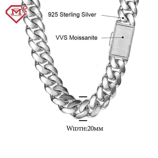 Classic Pure Sier Miami With Moissanite Clasp Hiphop 20Mm Iced Out Cuban Link Chain
Classic Pure Sier Miami With Moissanite Clasp Hiphop 20Mm Iced Out Cuban Link Chain