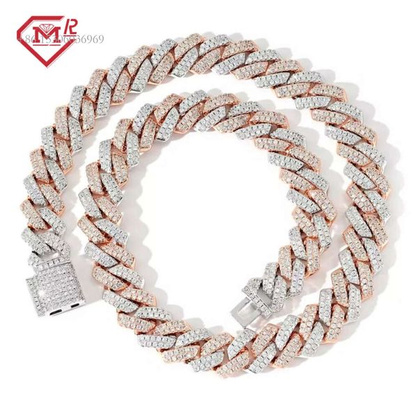 Hiphop 14Mm Miami Sterling Sier Iced Out Cubic Diamond Moissanite Cuban Link Chain 
Hiphop 14Mm Miami Sterling Sier Iced Out Cubic Diamond Moissanite Cuban Link Chain