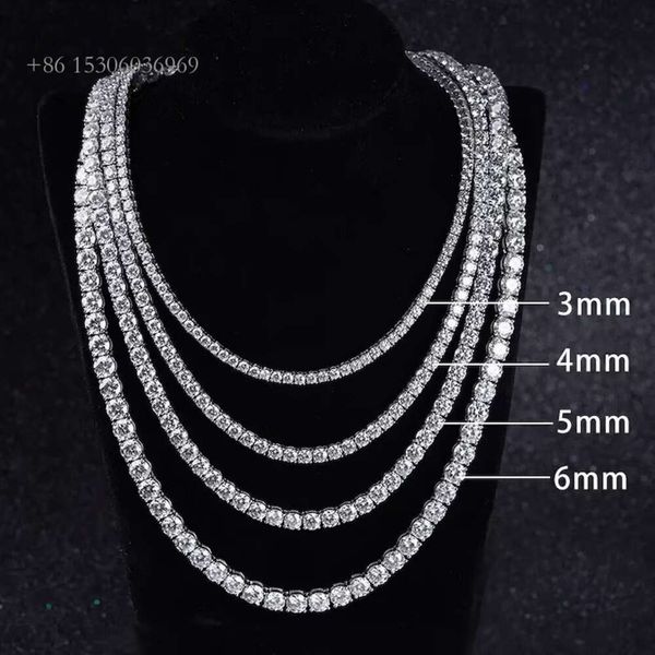 High Quality Hiphop Sterling Sier 3Mm/4Mm/5Mm/6Mm Iced Out Moissanite Tennis Chain
High Quality Hiphop Sterling Sier 3Mm/4Mm/5Mm/6Mm Iced Out Moissanite Tennis Chain