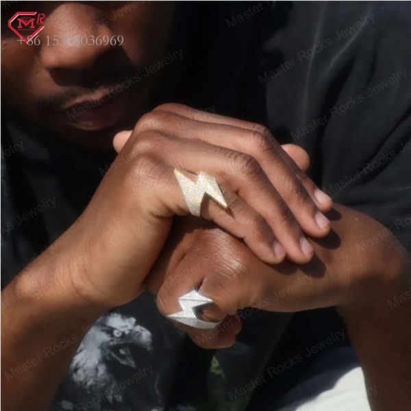 Rapper Lighing Edition Fully Jewelry Hip Hop Custom Iced Out Vvs Moissanite Ring For Men
Rapper Lighing Edition Fully Jewelry Hip Hop Custom Iced Out Vvs Moissanite Ring For Men