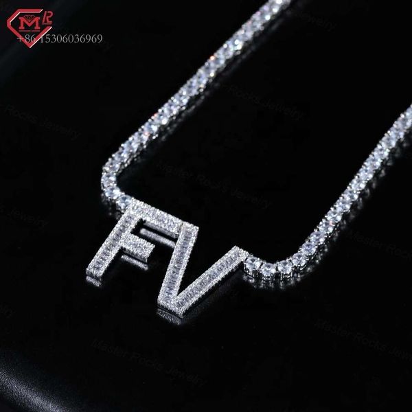 Custom Baguette Letters Welding Tennis Iced Out Sterling Sier Hiphop Moissanite Pendant Chain
Custom Baguette Letters Welding Tennis Iced Out Sterling Sier Hiphop Moissanite Pendant Chain