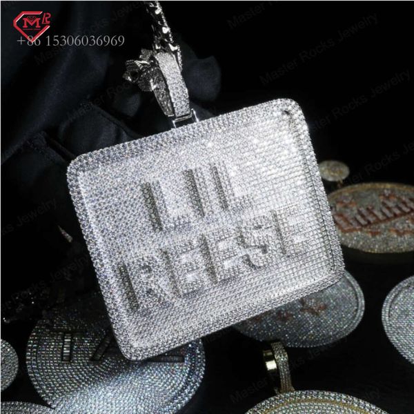 Rapper Letters Big Square Iced Out Sterling Sier Vvs Custom Hip Hop Moissanite Pendant
Rapper Letters Big Square Iced Out Sterling Sier Vvs Custom Hip Hop Moissanite Pendant