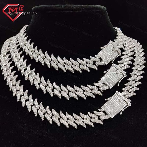 Hip Hop 20Mm Width Thorn Shape Chains Iced Out Bling Sterling Sier Vvs Moissanite Chain
Hip Hop 20Mm Width Thorn Shape Chains Iced Out Bling Sterling Sier Vvs Moissanite Chain
