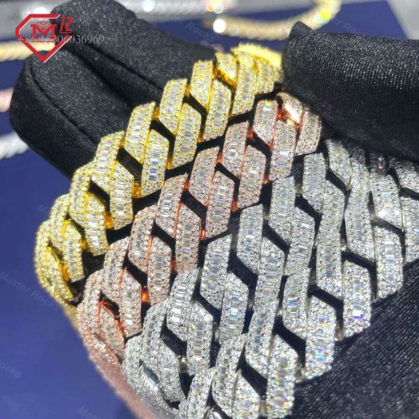 Hot Selling Miami Sier Hiphop 12Mm 15Mm Iced Out Moissanite Diamond Cuban Link Chain
Hot Selling Miami Sier Hiphop 12Mm 15Mm Iced Out Moissanite Diamond Cuban Link Chain