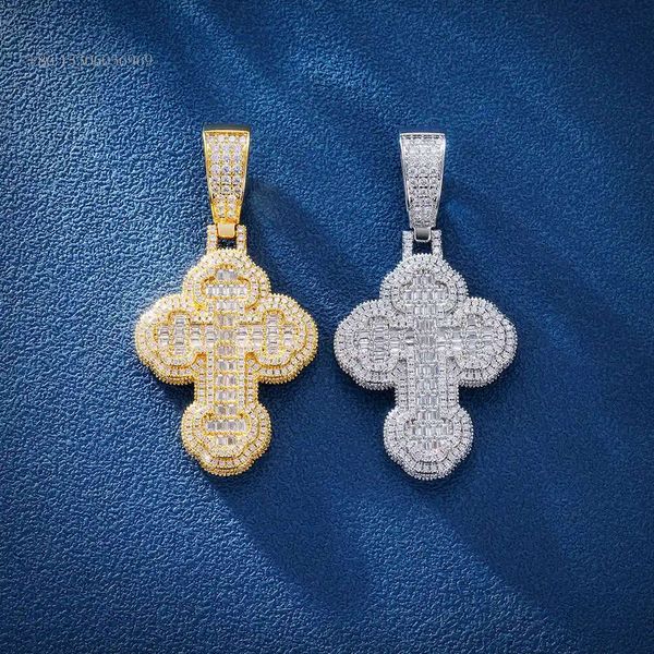 Hiphop Jewelry Sterling Sier Hand Setting Iced Out VVS Baguette Moissanite Cross Pendant
Hiphop Jewelry Sterling Sier Hand Setting Iced Out VVS Baguette Moissanite Cross Pendant