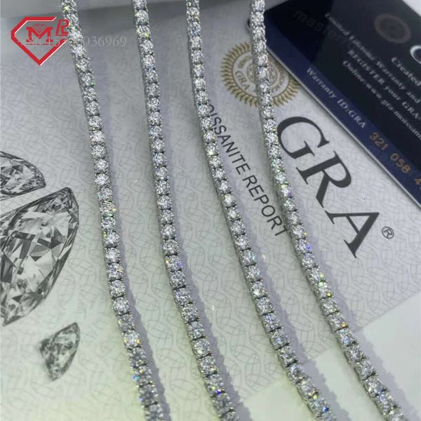 Gra Hip Hop Style 3Mm Vvs Mossinate High Quality Diamond Sier Iced Out Tennis Chain Moissanite
Gra Hip Hop Style 3Mm Vvs Mossinate High Quality Diamond Sier Iced Out Tennis Chain Moissanite