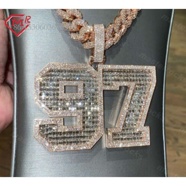 Custom Piece 97 Pendant Sier Vvs Baguette Iced Out Pass Diamond Tester Letter Moissanite Hip Hop Pendants
Custom Piece 97 Pendant Sier Vvs Baguette Iced Out Pass Diamond Tester Letter Moissanite Hip Hop Pendants