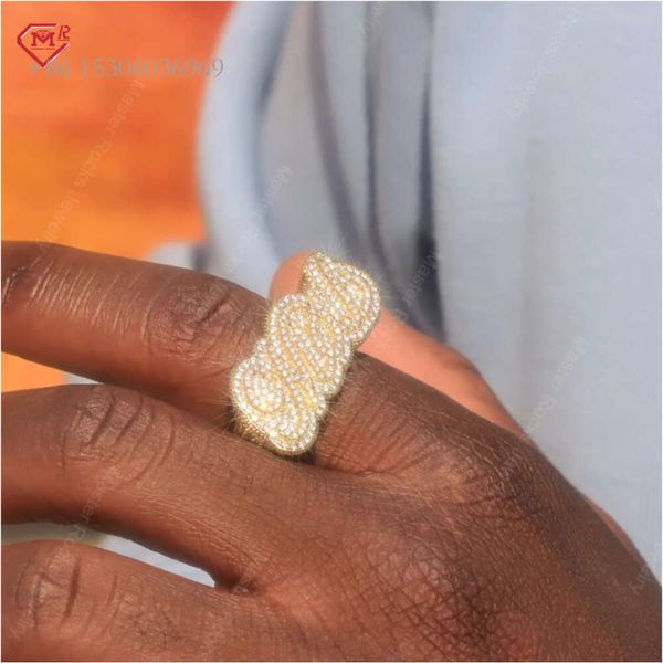 Hiphop Custom Symbol Letter Rapper Style Iced Out Moissanite Sterling Sier Men Ring
Hiphop Custom Symbol Letter Rapper Style Iced Out Moissanite Sterling Sier Men Ring