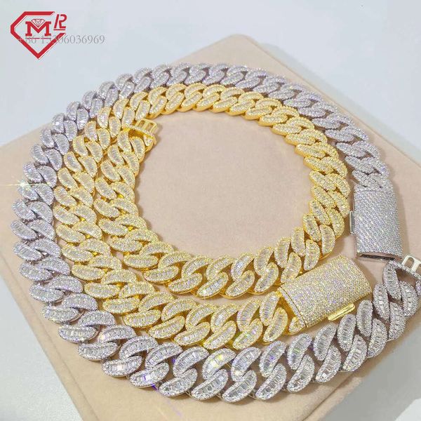 Miami Link 16Mm 18Mm Diamond Hip Hop Jewelry S Sterling Sier Vvs Baguette Moissanite Cuban Chain
Miami Link 16Mm 18Mm Diamond Hip Hop Jewelry S Sterling Sier Vvs Baguette Moissanite Cuban Chain