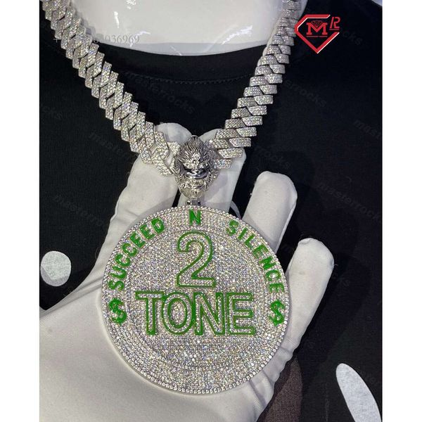 Hiphop Round Necklace Fully Iced Out Sterling Sier Custom Design Moissanite Diamonds Pendant
Hiphop Round Necklace Fully Iced Out Sterling Sier Custom Design Moissanite Diamonds Pendant