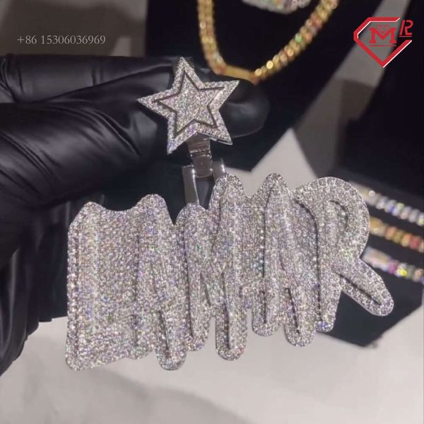 Hiphop Sterling Sier Custom Letter Iced Out VVS Baguette Moissanite Pendant
Hiphop Sterling Sier Custom Letter Iced Out VVS Baguette Moissanite Pendant