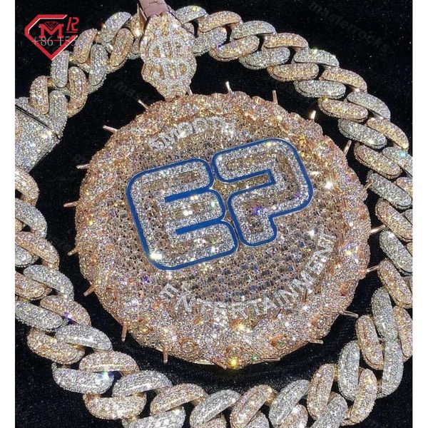 Big 3D Design Round Custom Hip Hop Diamonds Iced Out Men S Sterling Sier Initial Vvs Moissanite Pendant
Big 3D Design Round Custom Hip Hop Diamonds Iced Out Men S Sterling Sier Initial Vvs Moissanite Pendant