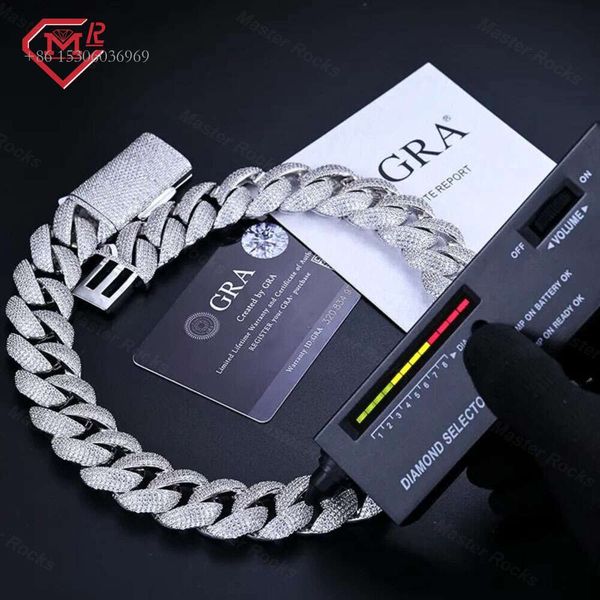 Heavy Miami Hiphop Sterling Sier 23Mm 5 Row Iced Out Moissanite Cuban Link Chain
Heavy Miami Hiphop Sterling Sier 23Mm 5 Row Iced Out Moissanite Cuban Link Chain