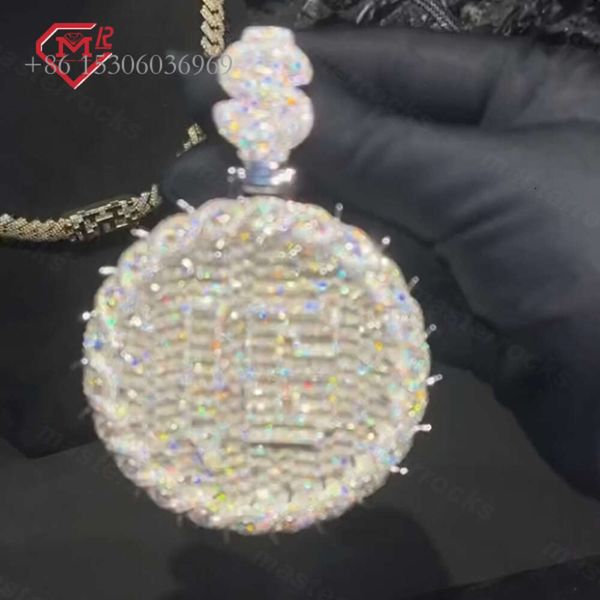 Fully Iced Out Baguette Circle Vvs Personalized Custom Men Round Hip Hop Moissanite Pendant
Fully Iced Out Baguette Circle Vvs Personalized Custom Men Round Hip Hop Moissanite Pendant