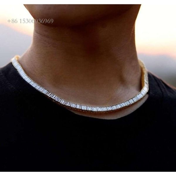 Master Rocks 6Mm Sparking Sterling Sier Iced Out Baguette Moissanite Tennis Chain Necklace
Master Rocks 6Mm Sparking Sterling Sier Iced Out Baguette Moissanite Tennis Chain Necklace