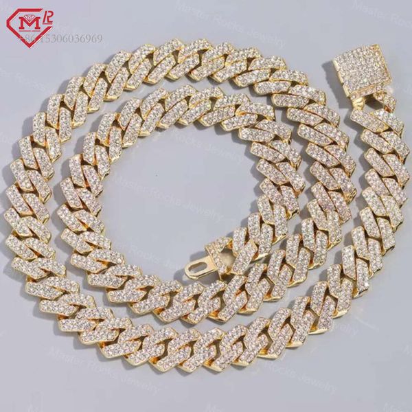 Hiphop 12Mm Miami Set Prong Setting Sterling Sier VVS Diamond Moissanite Cuban Link Chain
Hiphop 12Mm Miami Set Prong Setting Sterling Sier VVS Diamond Moissanite Cuban Link Chain