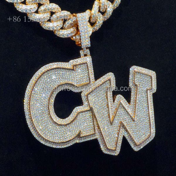 Custom Letter Hiphop Jewelry Sier Necklace Round Diamond Iced Out VVS Moissanite Pendant
Custom Letter Hiphop Jewelry Sier Necklace Round Diamond Iced Out VVS Moissanite Pendant