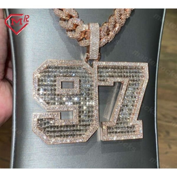 Custom Piece 97 Pendant Sier Vvs Baguette Iced Out Pass Diamond Tester Letter Moissanite Hip Hop Pendants
Custom Piece 97 Pendant Sier Vvs Baguette Iced Out Pass Diamond Tester Letter Moissanite Hip Hop Pendants