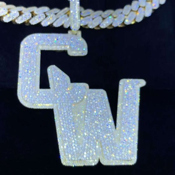 Rapper Iced Out VVS Sterling Sier Hiphop Custom Moissanite Pendant
Rapper Iced Out VVS Sterling Sier Hiphop Custom Moissanite Pendant