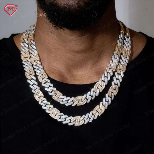Miami Hiphop 15Mm Prong Baguette Two-Tone And White Gold Plated Iced Out Vvs Moissanite Cuban Link Chain
Miami Hiphop 15Mm Prong Baguette Two-Tone And White Gold Plated Iced Out Vvs Moissanite Cuban Link Chain
