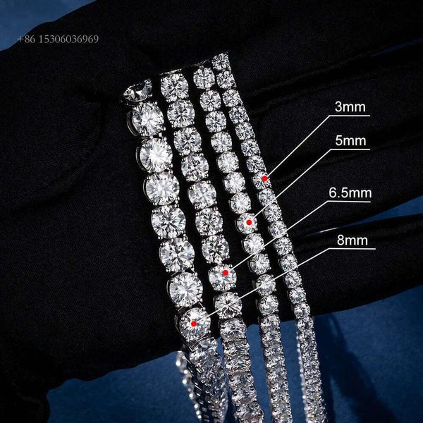 3Mm 5Mm 6.5Mm 8Mm Hiphop Iced Out Sterling Sier VVS Moissanite Tennis Chain
3Mm 5Mm 6.5Mm 8Mm Hiphop Iced Out Sterling Sier VVS Moissanite Tennis Chain