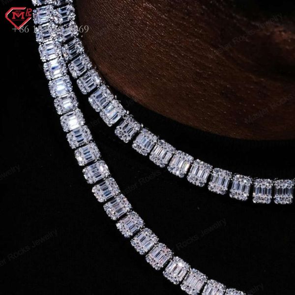 Master Rocks 8Mm Sterling Sier Iced Out Square Baguette Vvs Moissanite Tennis Chain
Master Rocks 8Mm Sterling Sier Iced Out Square Baguette Vvs Moissanite Tennis Chain