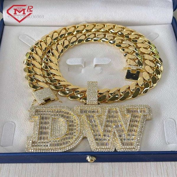 Men Thick Miami Hip Hop Plain Yellow Gold Plated With Letter Initial Pendant Moissanite Cuban Link Chain Necklace
Men Thick Miami Hip Hop Plain Yellow Gold Plated With Letter Initial Pendant Moissanite Cuban Link Chain Necklace