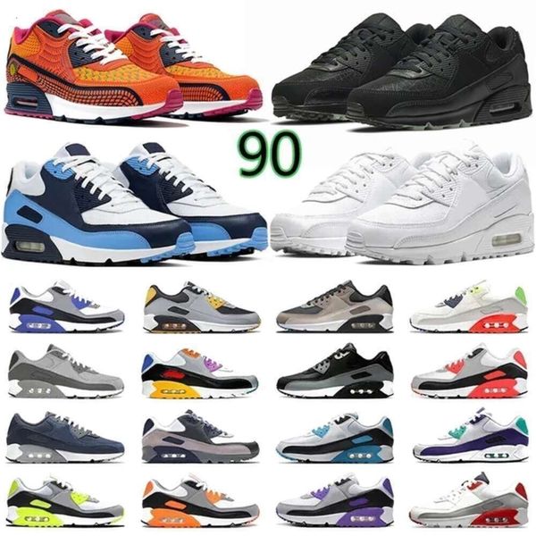 

90 Shoes 90s Runner Runners for Men Women Triple Black Infrared Becon Laser Blue Shimmer Polka Unc Batman Sneakers, 31
