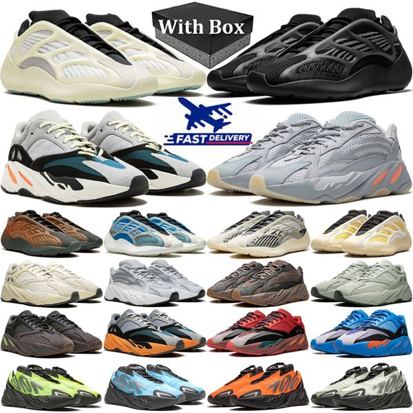 

With Box 700 running shoes men women 700s sneakers Solid Grey Azael Alvah Inertia Mauve Salt Utility Black Vanta Cream mens trainers outdoor sports, #18