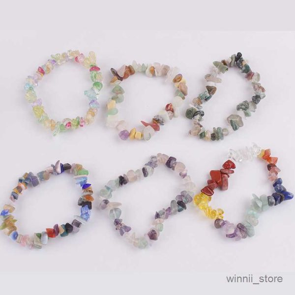 charm bracelets natural gemstone irregular crushed stone bracelet for women men elastic bracelet fashion jewelry r230701, Golden;silver
charm bracelets natural gemstone irregular crushed stone bracelet for women men elastic bracelet fashion jewelry r230701, Golden;silver