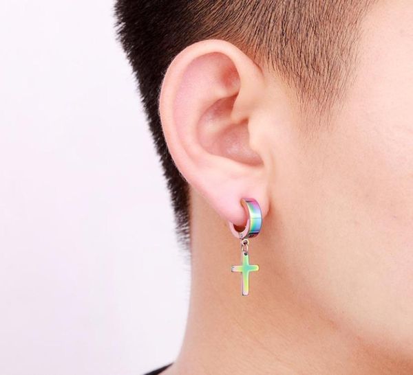 wholenew fashion designer cross titanium steel punk men earrings cirle simple male ear buckle stainless steel tide earrings2188905, Silver
wholenew fashion designer cross titanium steel punk men earrings cirle simple male ear buckle stainless steel tide earrings2188905, Silver