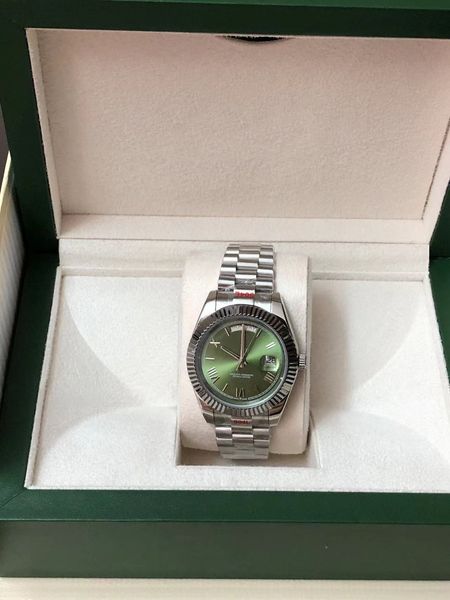with original box luxury mens watches datejust 41mm automatic mechanical 2813 stainless steel brand men wristwatches waterproof green dail, Slivery;brown
with original box luxury mens watches datejust 41mm automatic mechanical 2813 stainless steel brand men wristwatches waterproof green dail, Slivery;brown