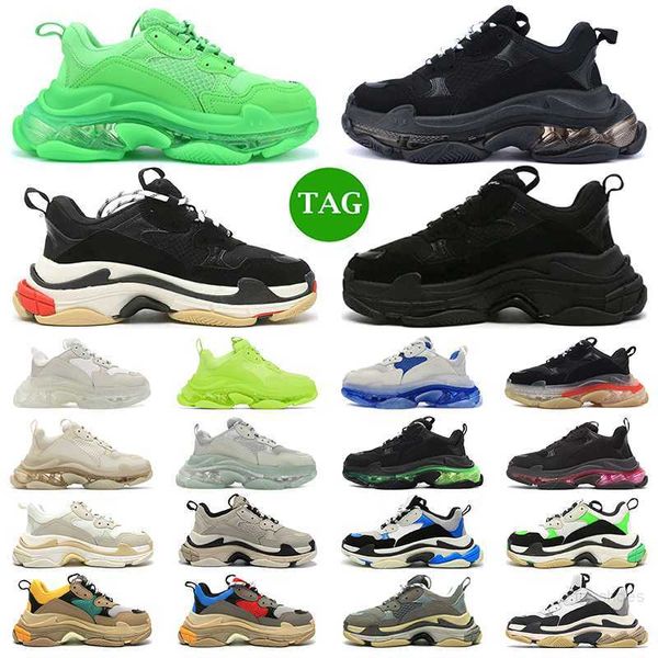 designer triple s men women casual shoes platform sneakers clear sole black white volt beige red grey green mens trainers jogging walking 
designer triple s men women casual shoes platform sneakers clear sole black white volt beige red grey green mens trainers jogging walking