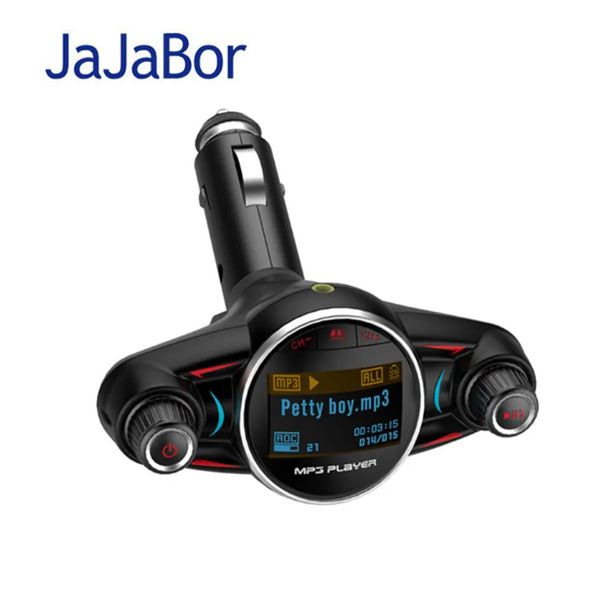 jajabor wireless fm transmitter bluetooth car kit handsaux audio mp3 player fm modulator support tf card u disk playback
jajabor wireless fm transmitter bluetooth car kit handsaux audio mp3 player fm modulator support tf card u disk playback